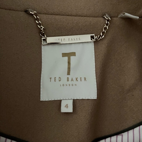 Ted Baker Midi Wool & Cashmere Wrap Coat - Picture 8 of 11